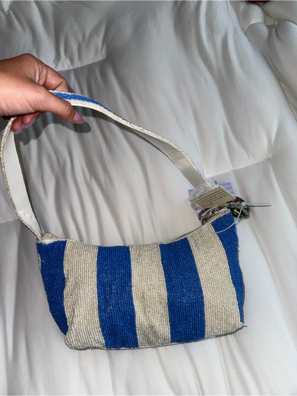 Cocktails Beaded Shoulder Bag Handmade in India New with Tags - Picture 10 of 16